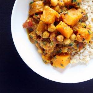 Slow Cooker Butternut Squash and Chickpea Curry